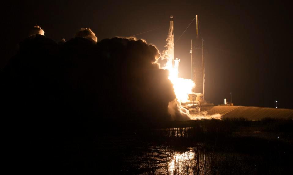 SpaceX Rocket Launches Crew Of Four To International Space Station